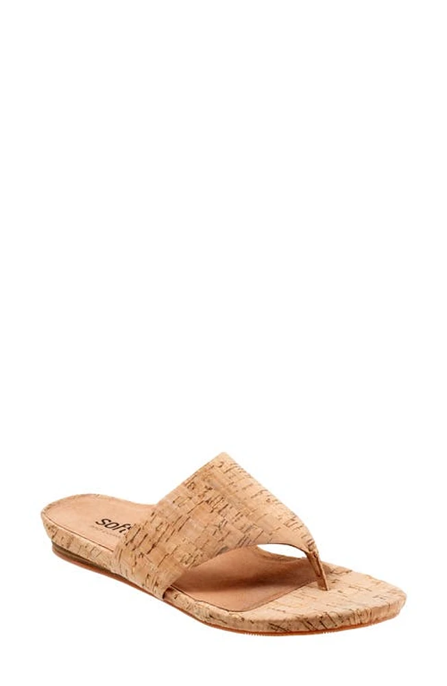 SoftWalk Chandler Sandal Natural Cork at Nordstrom,