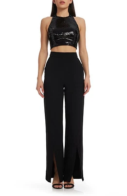 Dress the Population Ashton Sequin Two-Piece Set in Black at Nordstrom, Size X-Large