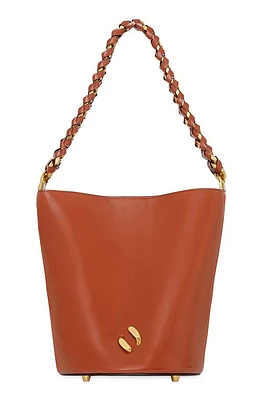 Rebecca Minkoff Infinity Leather Bucket Bag in Cognac at Nordstrom