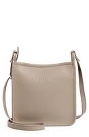 Longchamp Small Le Foulonné Leather Crossbody Bag in Turtle Dove at Nordstrom