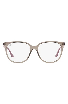 Ray-Ban 52MM SQUARE in Transparent Grey at Nordstrom