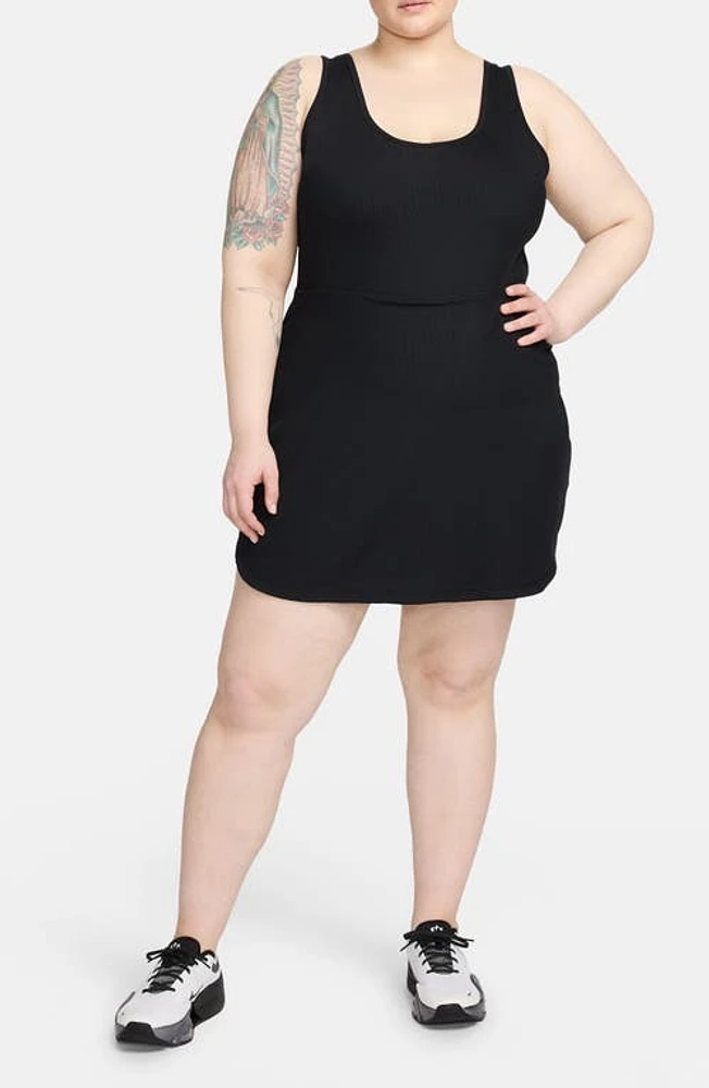 Nike One Dri-FIT Dress Black/Light Orewood Brown at Nordstrom,