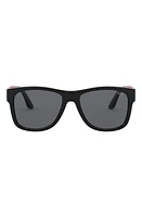 Polo Ralph Lauren 54mm Rectangular Sunglasses in Black at Nordstrom