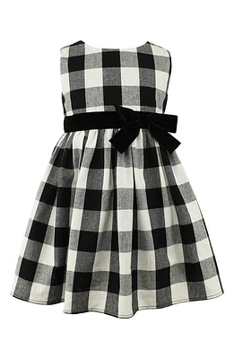 Popatu Kids' Gingham Dress in Black/White at Nordstrom, Size 5