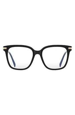 Fifth & Ninth Yara 52mm Square Blue Light Blocking Glasses in Black at Nordstrom