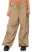 EDIKTED Rian Nylon Cargo Pants in Olive at Nordstrom, Size X-Large