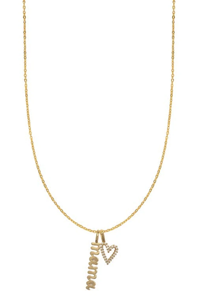 MADE BY MARY Mama Charm Necklace in Gold at Nordstrom, Size 16