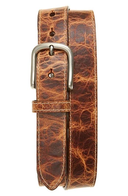 Torino Italian Leather Belt Cognac at Nordstrom,