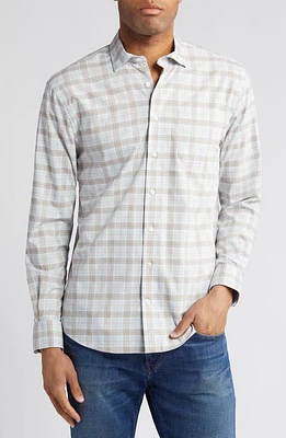 johnnie-O Chain Plaid Button-Up Shirt Maliblu at Nordstrom,