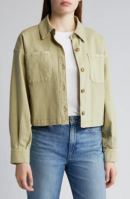 PAIGE Connor Shacket Vintage Pale Olive at Nordstrom,