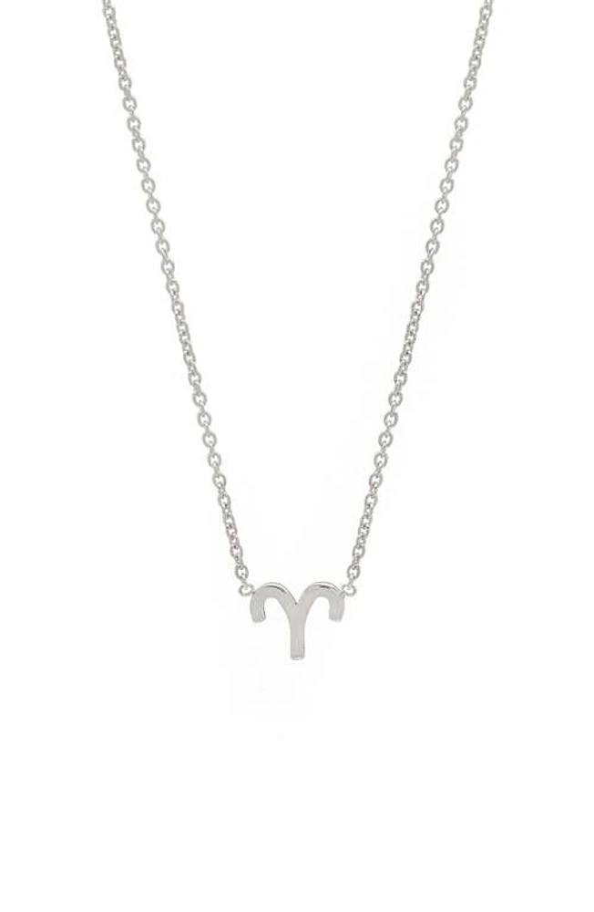 BYCHARI Zodiac Pendant Necklace in Aries at Nordstrom