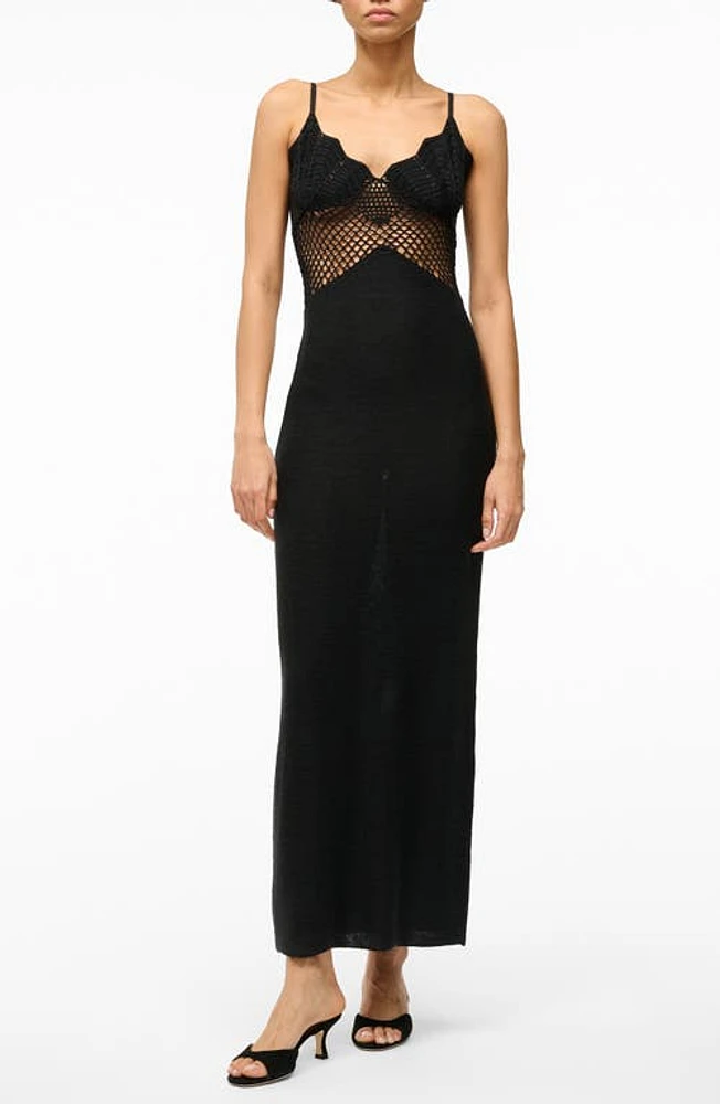 STAUD Tara Maxi Dress Black at Nordstrom,