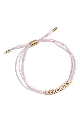 BaubleBar Custom Cord Bracelet in Light Pink at Nordstrom