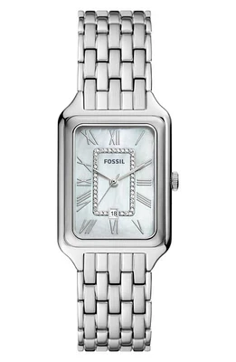 Fossil Raquel Bracelet Watch, 26mm in Silver at Nordstrom