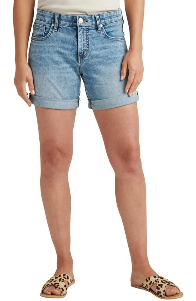 JAG Jeans Alex Boyfriend Denim Shorts Resort Blue at Nordstrom,