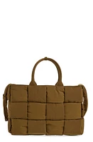 Bottega Veneta Large Ecro Puffy Nylon East/West Tote in 2877 Mud-Silver at Nordstrom