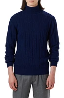 Bugatchi Cable Knit Turtleneck Sweater at Nordstrom,