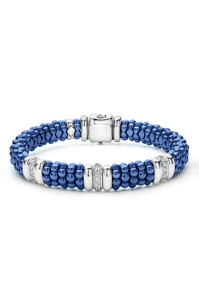 LAGOS Blue Caviar Rope Bracelet in Ultramarine at Nordstrom, Size 7