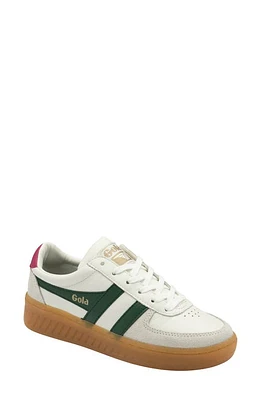 Gola Grandslam Elite Sneaker in White/Evergreen/Fuchsia/Gum at Nordstrom, Size 9