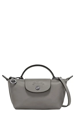 Longchamp Extra Small Le Pliage Xtra Leather Clutch in Turtledove at Nordstrom