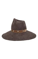 Gigi Burris Millinery Drake Wool Felt Fedora in Coffee at Nordstrom