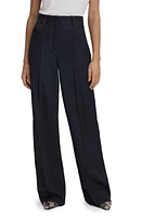 Reiss Raven High Waist Straight Leg Jeans in Navy at Nordstrom, Size 2