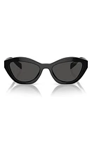 Prada 52mm Butterfly Sunglasses in Black at Nordstrom