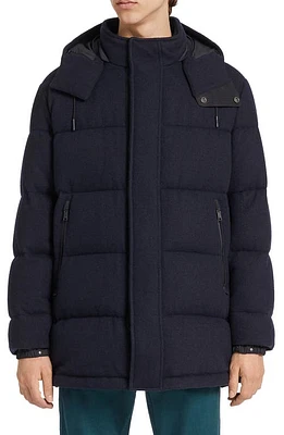 ZEGNA Oasi Channel Quilted Cashmere Down Jacket Navy at Nordstrom, Us