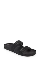 Chocolat Blu Davi Slide Sandal in Black Shimmer at Nordstrom, Size 8-8.5Us