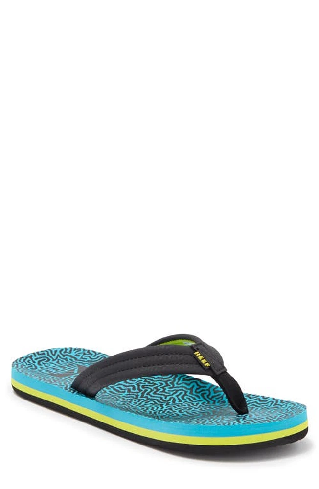 Reef Kids' Ahi Flip Flop Blue Coral at Nordstrom, M