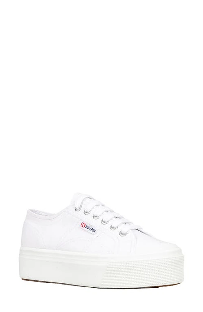 Superga Gender Inclusive 2790 Platform Sneaker White at Nordstrom, Women's