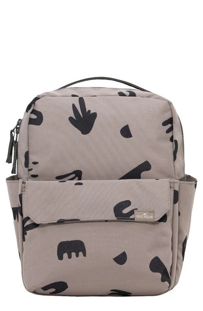 RED ROVR Mini Roo Diaper Backpack in Truffle Doodle at Nordstrom