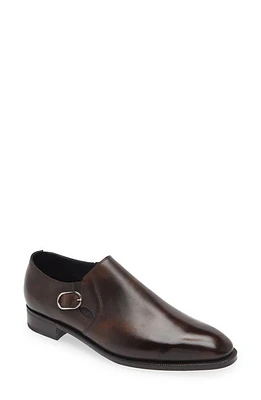 John Lobb Moorfields Side Buckle Slip-On Dark Brown at Nordstrom,