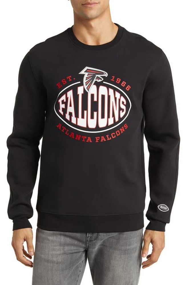 BOSS x NFL Crewneck Sweatshirt Atlanta Falcons Black at Nordstrom,