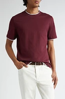 Brunello Cucinelli Tipped Cotton T-Shirt at Nordstrom,