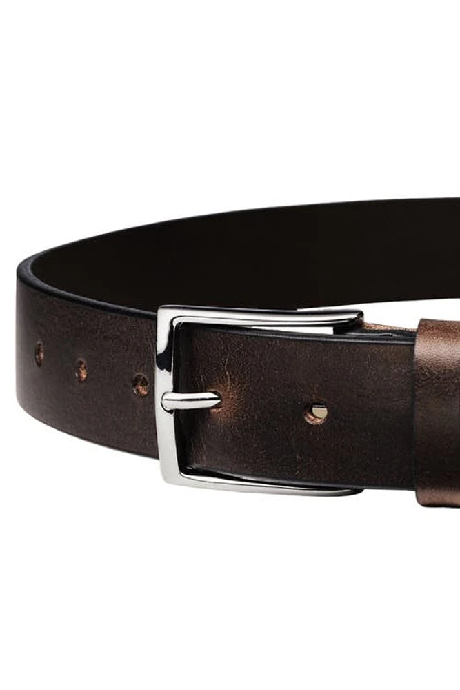 Charles Tyrwhitt Leather Chino Belt Brown at Nordstrom,