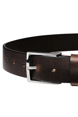 Charles Tyrwhitt Leather Chino Belt Brown at Nordstrom,