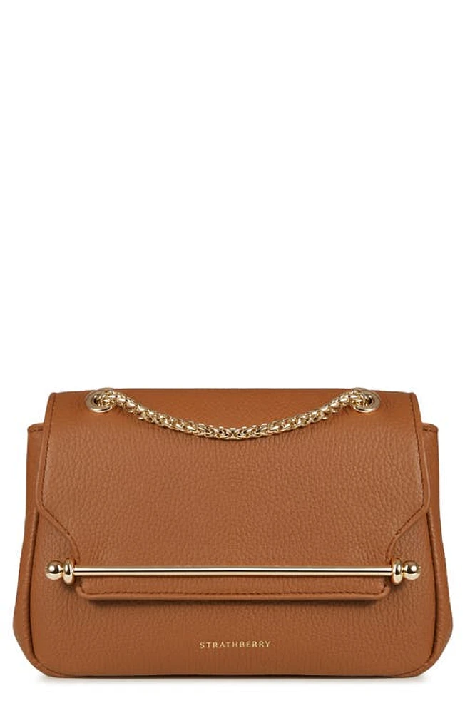 Strathberry Mini Soft Leather East/West Shoulder Bag in Tan at Nordstrom