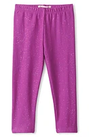 Hatley Hollyhock Cotton Leggings Purple at Nordstrom,