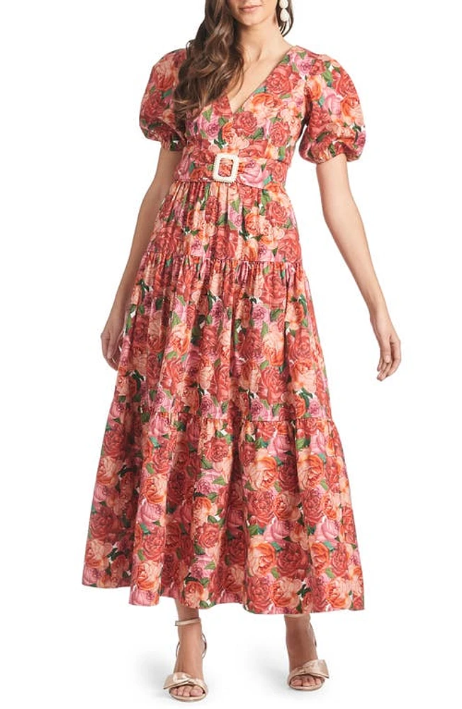 Sachin & Babi Carina Belted Maxi Dress Mazzolino Rosa at Nordstrom,