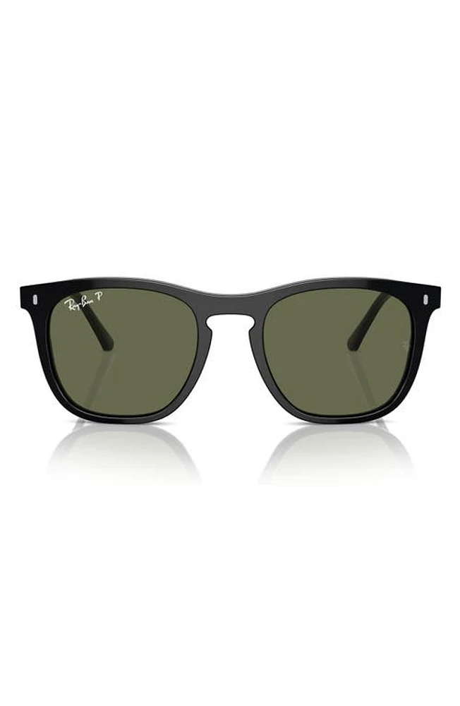 Ray-Ban 53mm Polarized Square Sunglasses in Black at Nordstrom