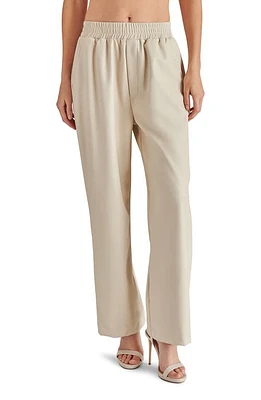 Steve Madden Gilda Wide Leg Faux Leather Pants Bone at Nordstrom,