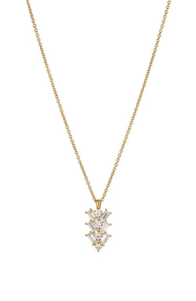 Nadri Pave The Way Cubic Zirconia Pendant in Gold at Nordstrom