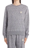 Golden Goose Star Collection Athena Logo Cotton Jersey Sweatshirt in Medium Grey/Gold at Nordstrom, Size X-Small