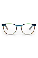 eyebobs Boardroom 50mm Reading Glasses in Teal Multi/Clear at Nordstrom, Size +3.00