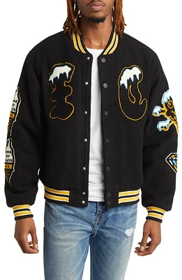 ICECREAM Flap Jack Wool Blend Letterman Jacket at Nordstrom,