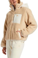 Billabong Nordic Trails Faux Shearling Hooded Jacket Oat at Nordstrom,