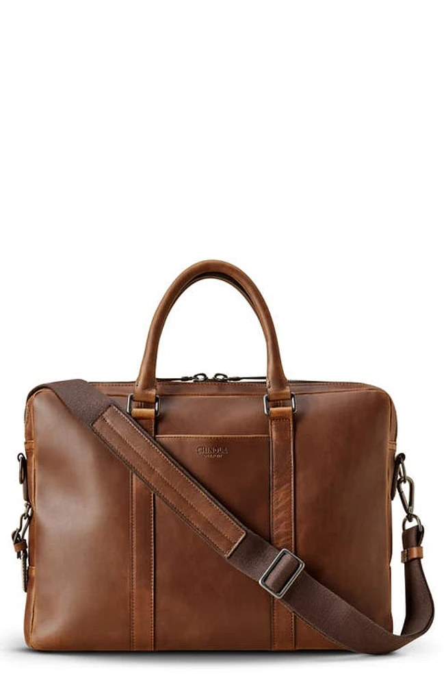 Shinola Navigator Leather Computer Briefcase in Medium Brown at Nordstrom