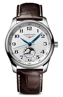 Longines Master Automatic Leather Strap Watch