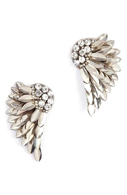 Deepa Gurnani Perry Wing Drop Earrings in Silver at Nordstrom